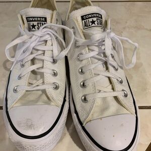 Converse Cream High Tops